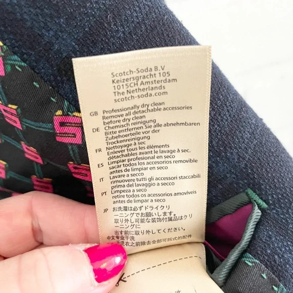 Scotch & Soda Plaid Blazer Tailored Single Button Structured Lined Menswear Sz M - Picture 13 of 16